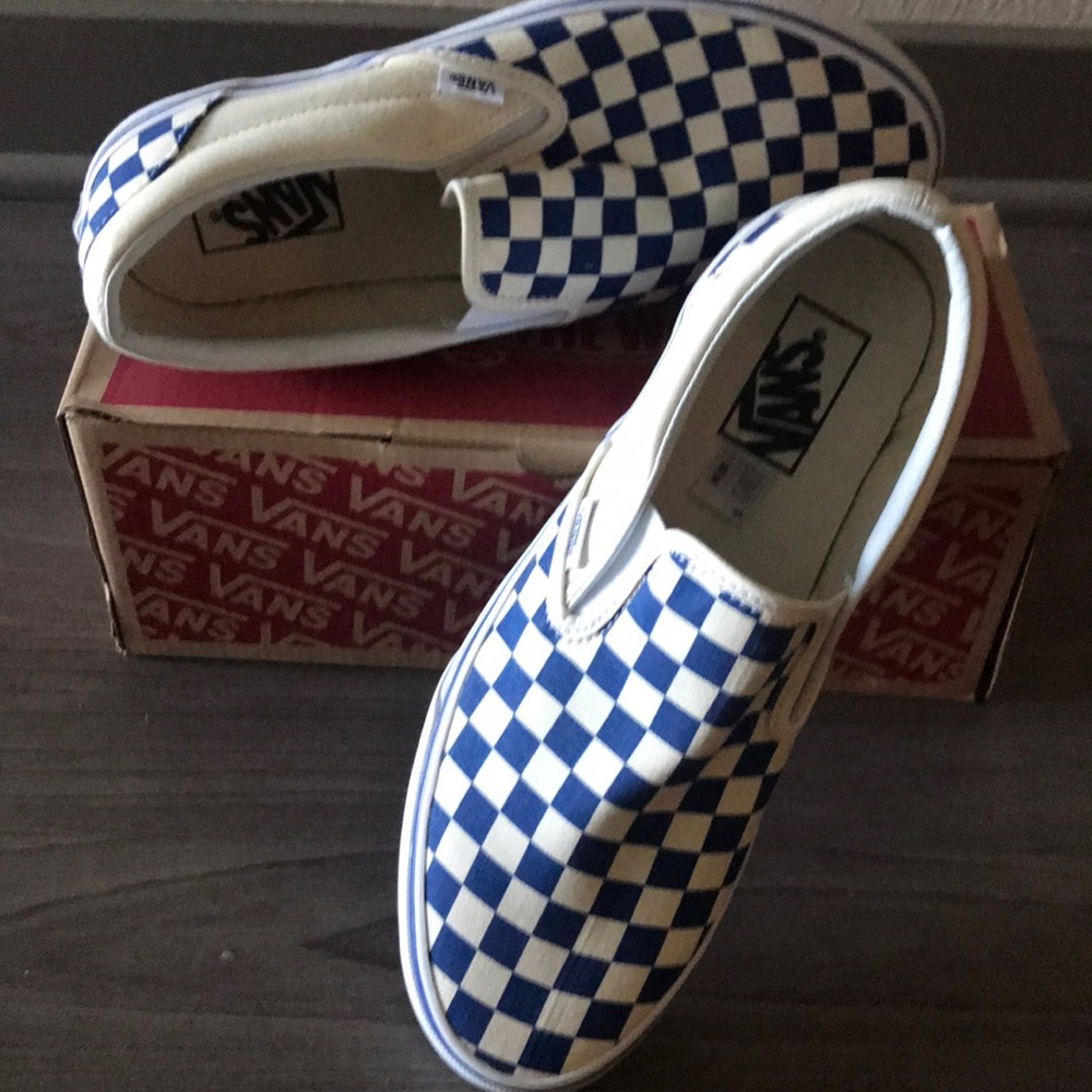 Vans RARE blue checkerboard (Dodgers Edition)